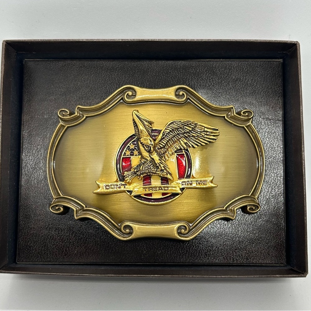 Vintage Gold Eagle Belt Buckle